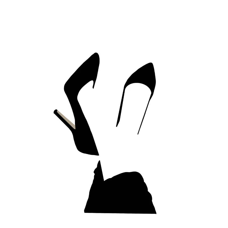 Silhouette tacchi alti – Moda glamour