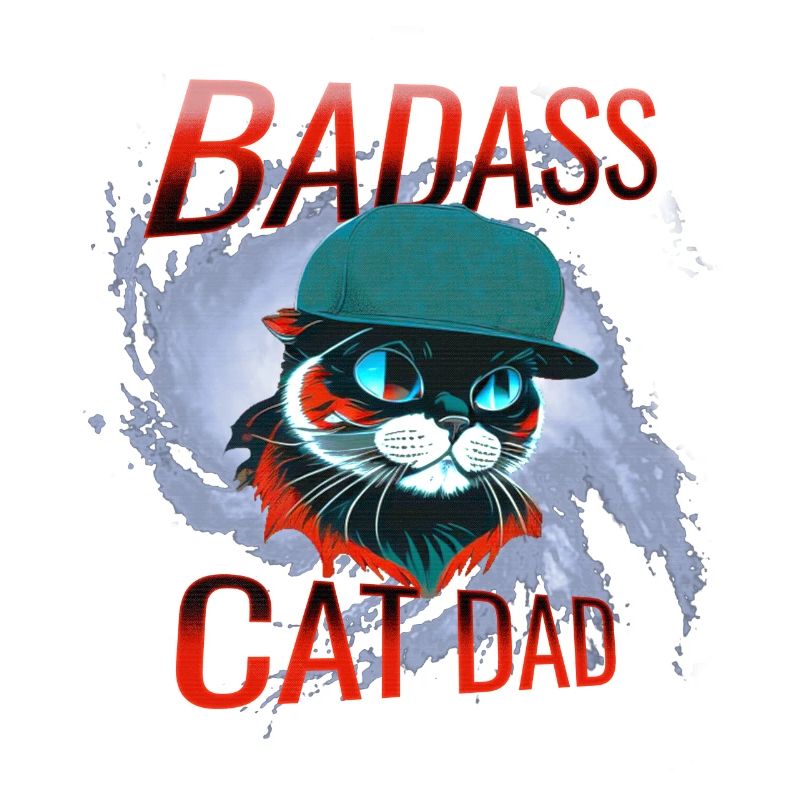 Chat, propriétaire de chat, père chat