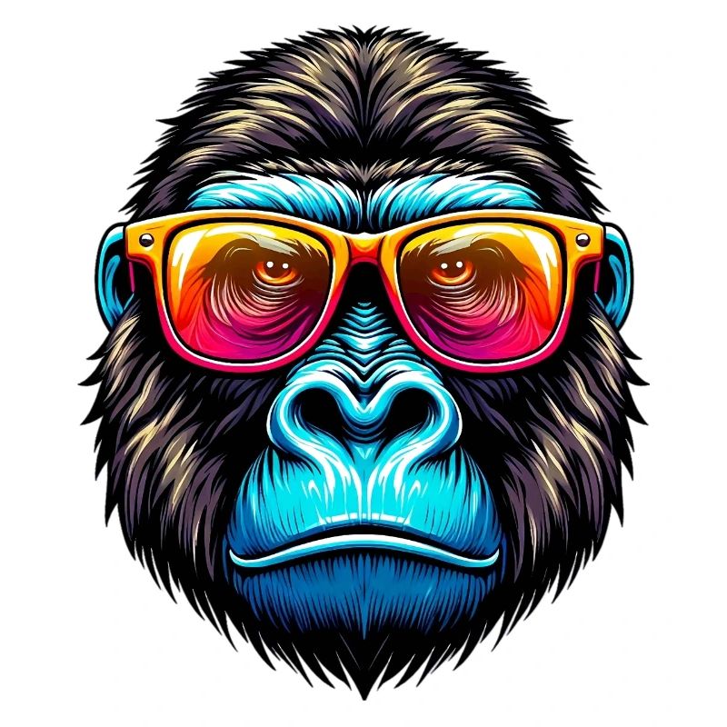 Gorillas with sunglasses