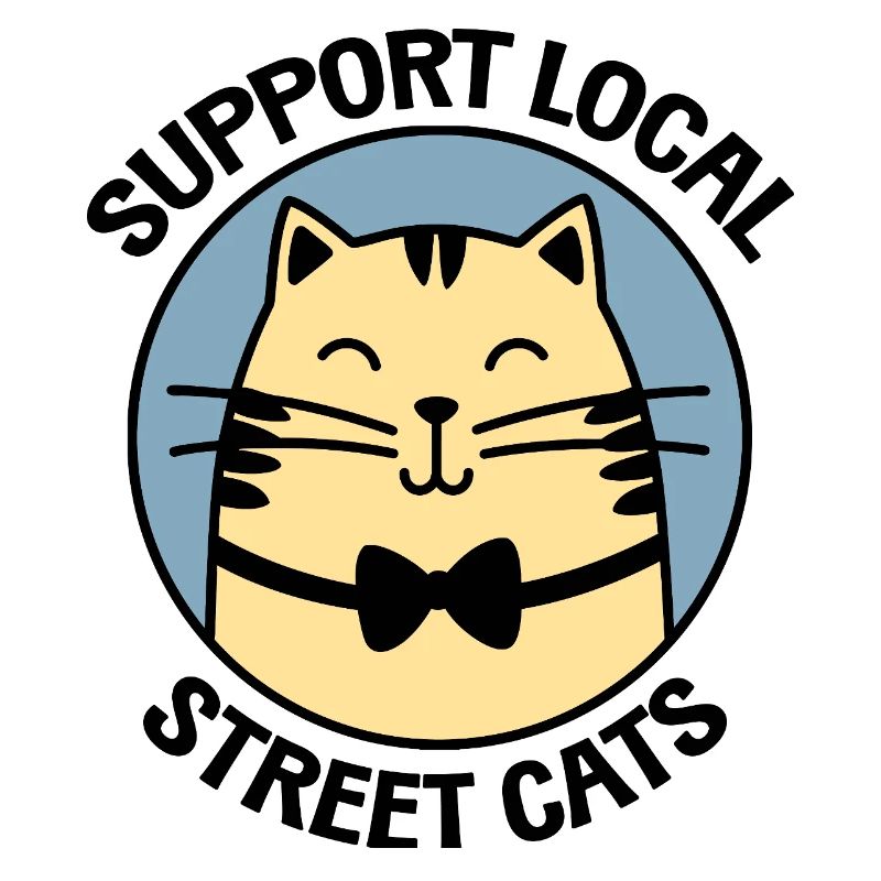 Chat noeud papillon chic - Chat de dessin animé élégant