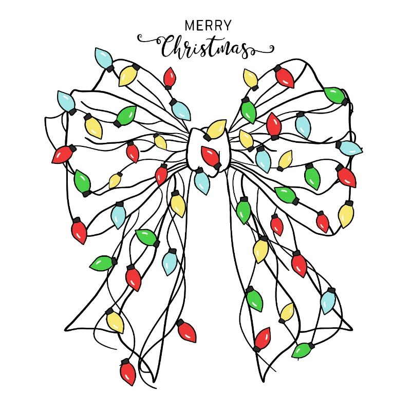 Conception de papillon de lumière de Noël festive