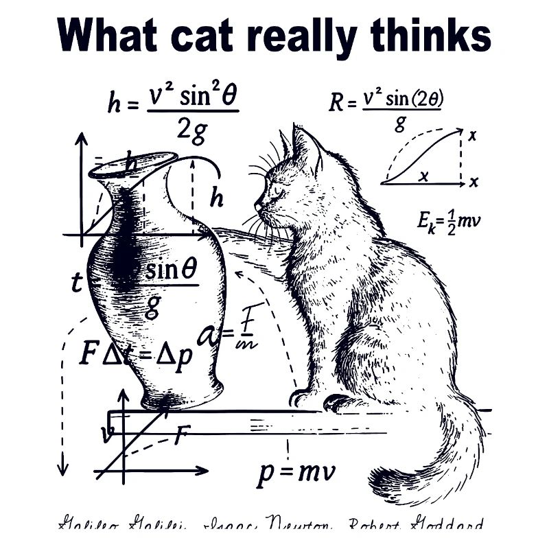 What Cats Really Thinks Funny Cat Physics Humor