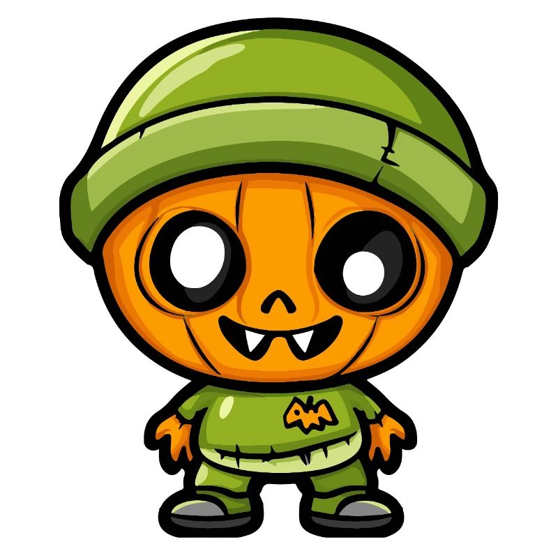 Zombie Halloween Cute Comic