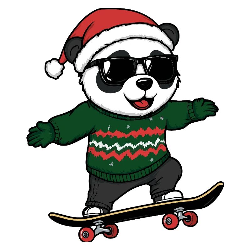 Panda Noël Drôle