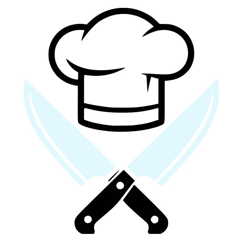 Logo du couteau chapeau de chef
