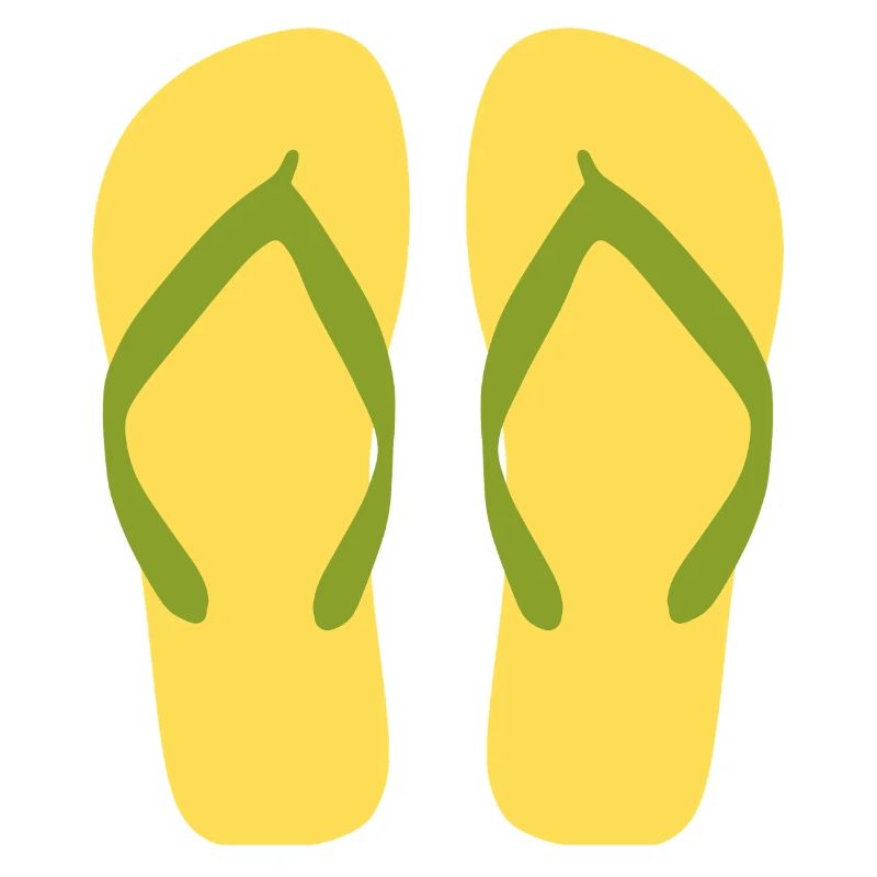 Sonnengelbe Flipflops