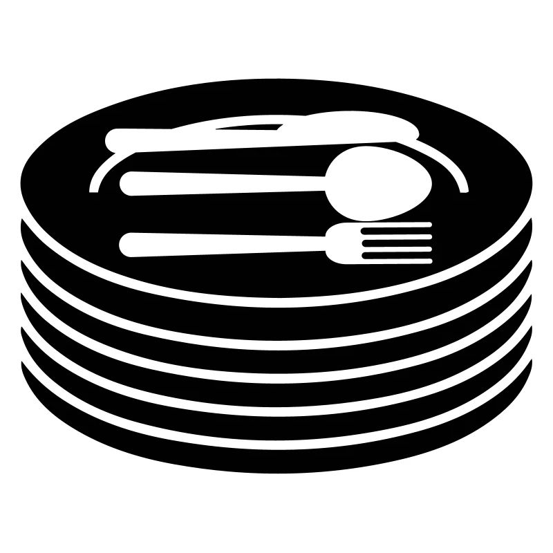 Geschirr Teller Besteck