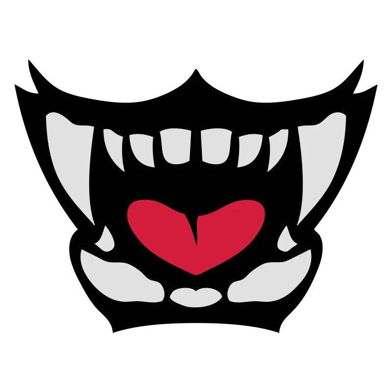 gueule feroce langue ouverte dent 902