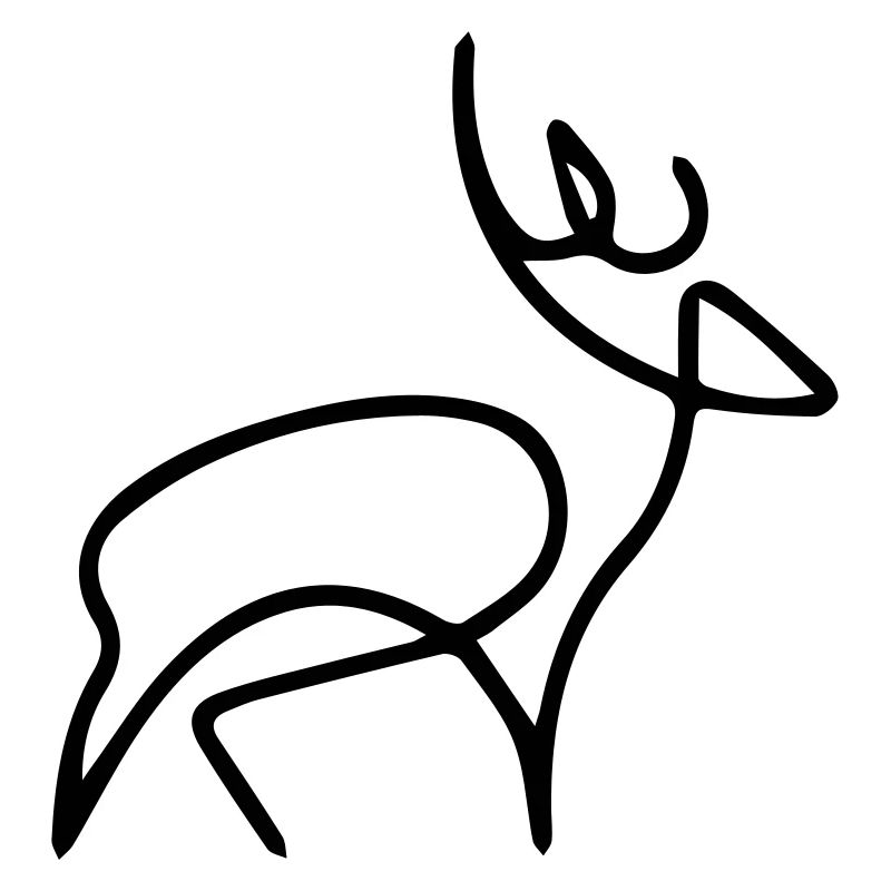 oneline deer