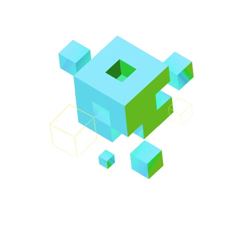 cube pixel 3d nerd game mind craft Rubix Zauber