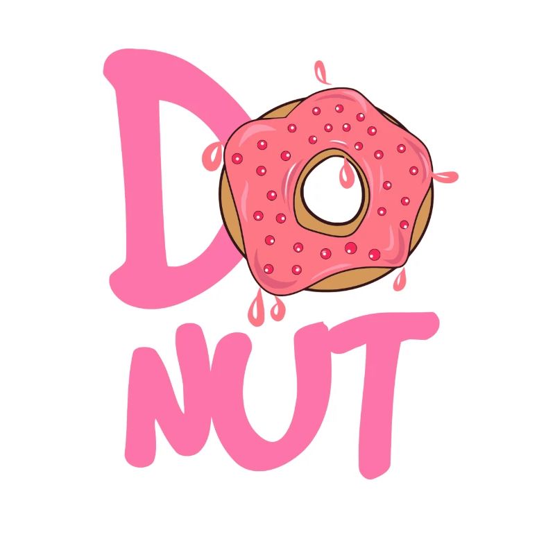 Donut Logo Rose Sparkle