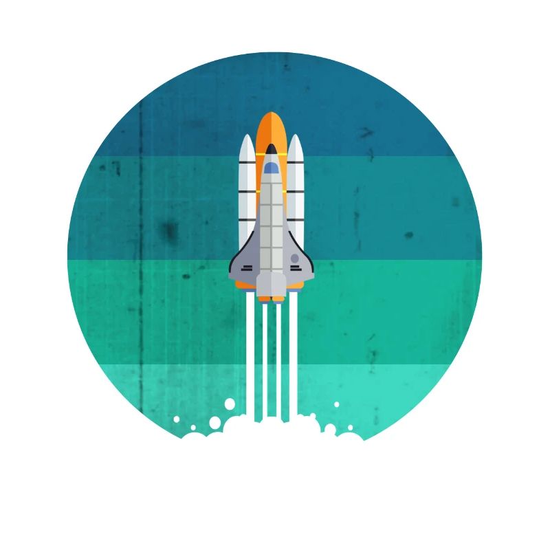 Lancement d'une fusée spatiale