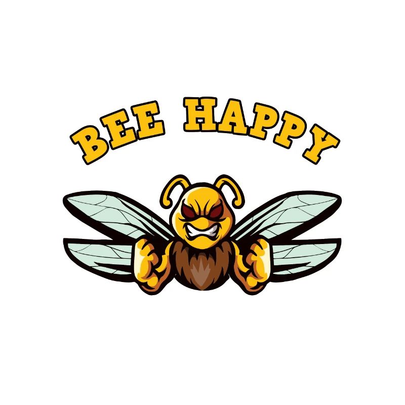Bee Lucky Motif with Aggression