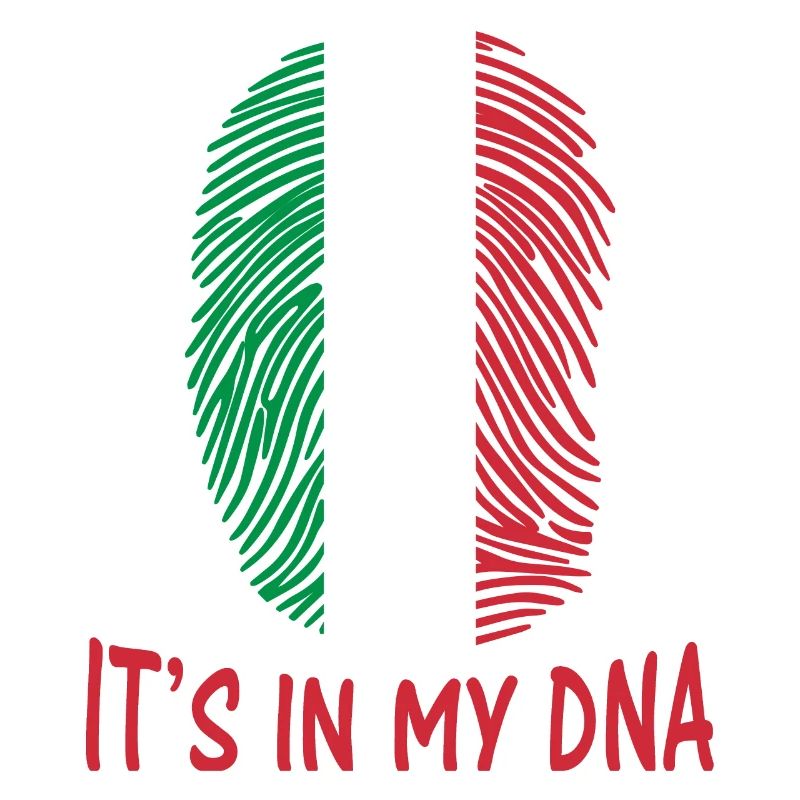 drapeau de conception d'autocollant de l'Italie Italia c'est dans mon ADN