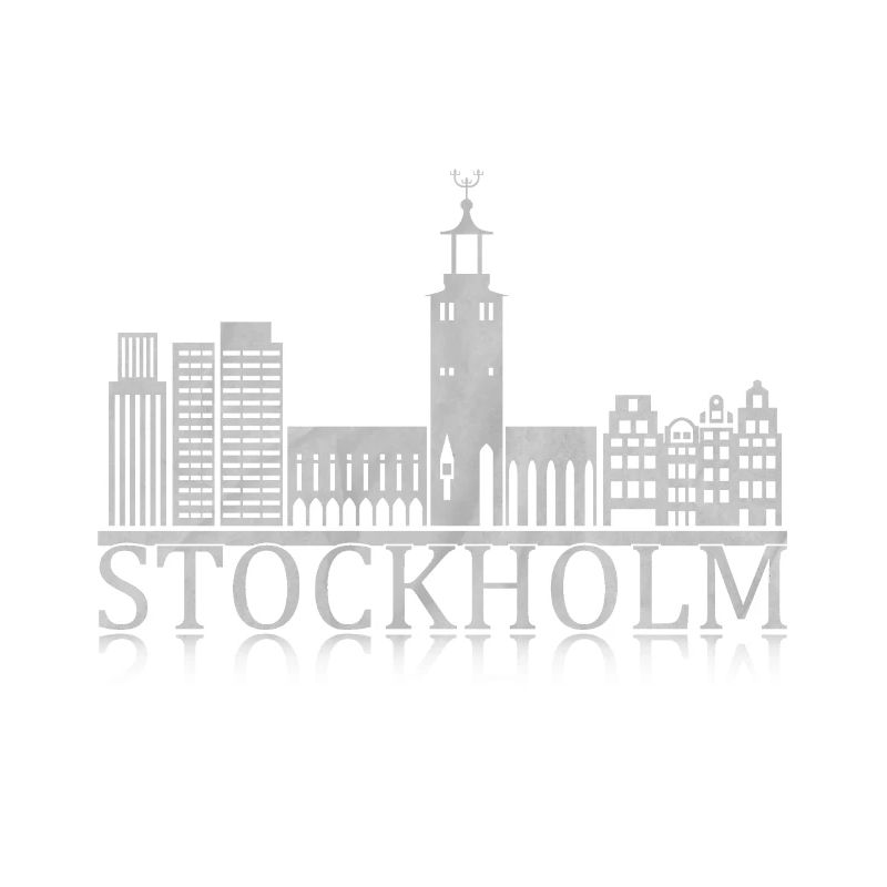 Stockholm Skyline Reflection