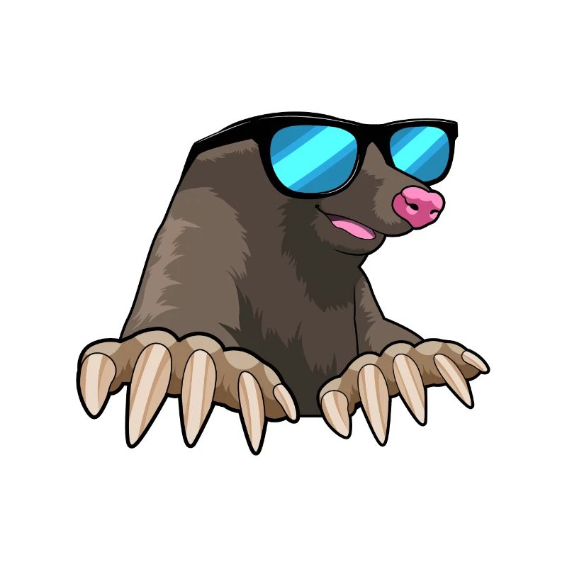 Maulwurf mit Sonnenbrille