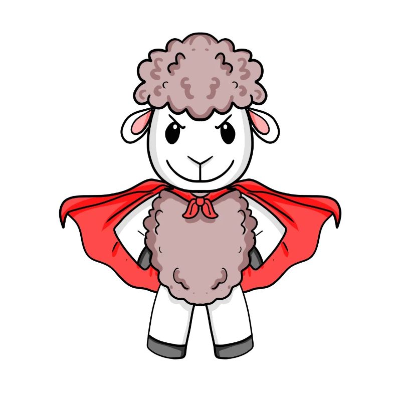 Schaf Superheld