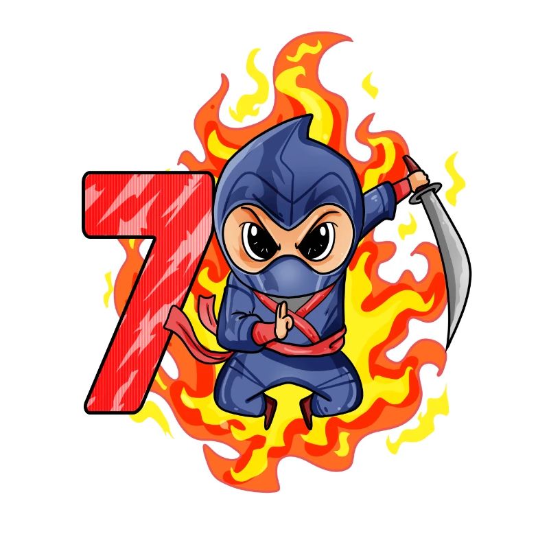 7. Geburtstag Junge 7 Jahre alt Ninja