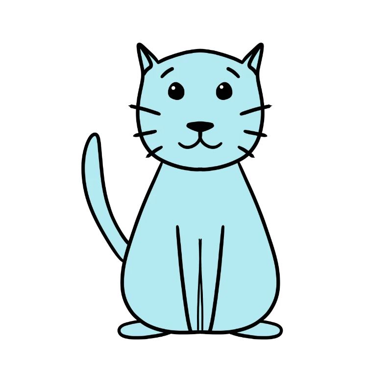 einfache niedliche Katze