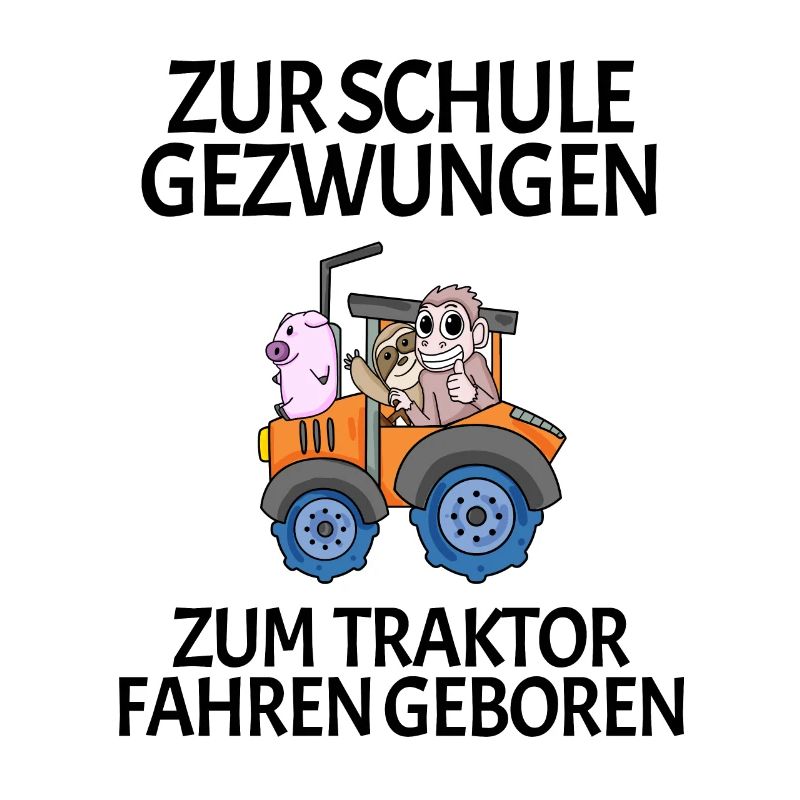 Schule Einschulung Traktor Geschenk Lustig
