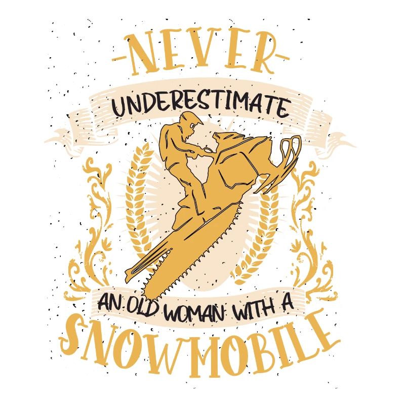 Snowmobile Snowmobile Fun Gift