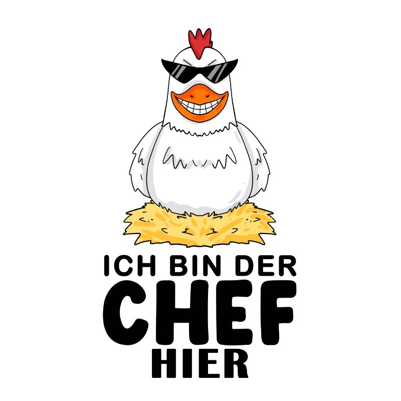 cooles Huhn Chef Spruch