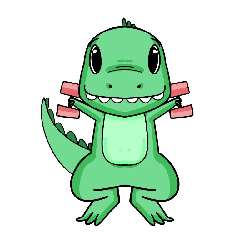 Dino Dumbbell Training Strength Training Gift