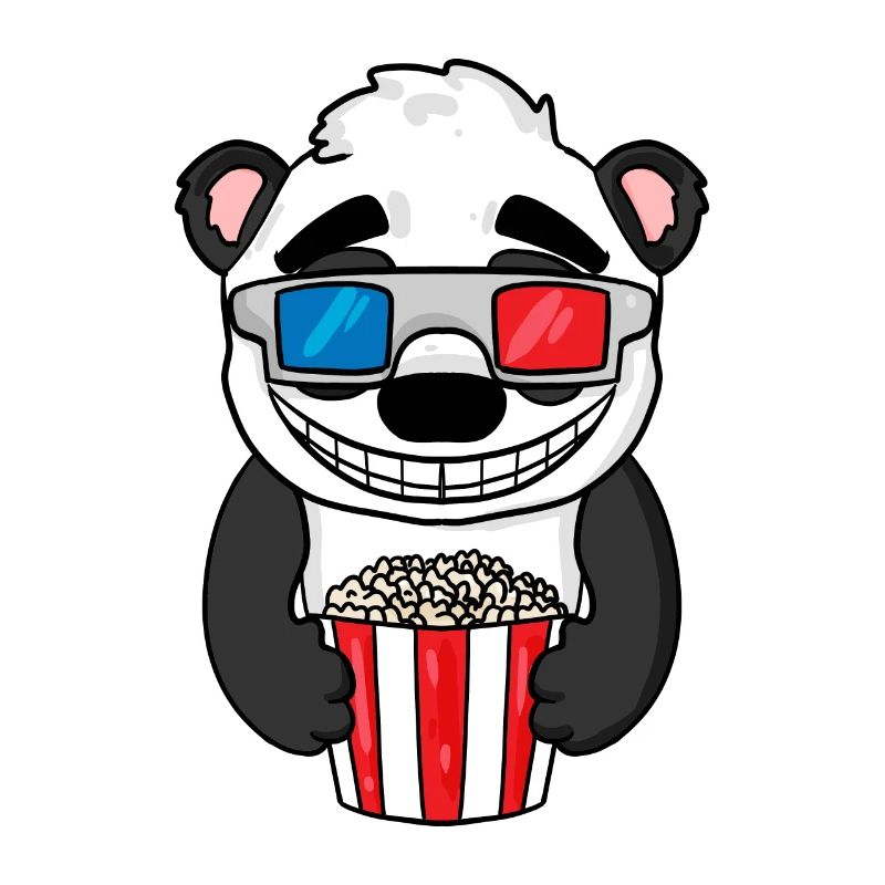Panda Bear Popcorn Cinema