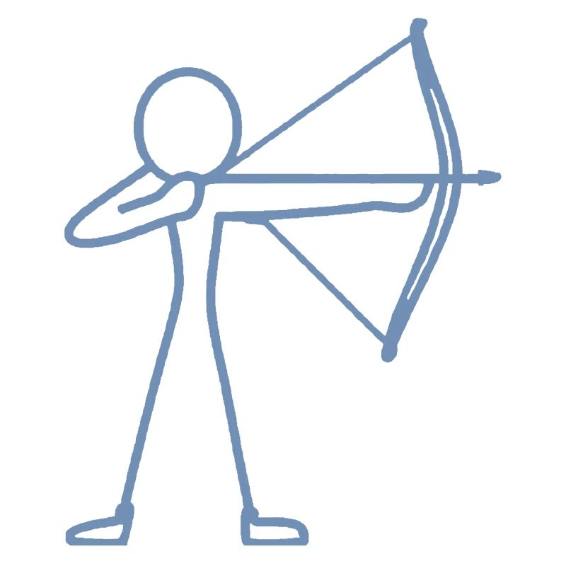 Archer à l’arc à l’arc à l’arc