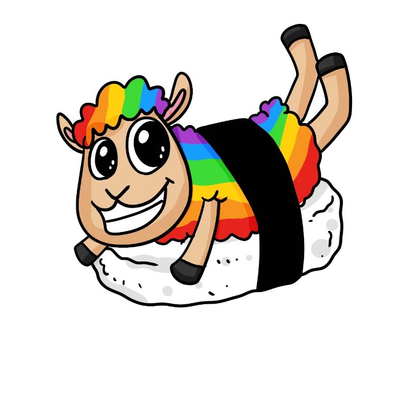 Regenbogen Sushi Schaf