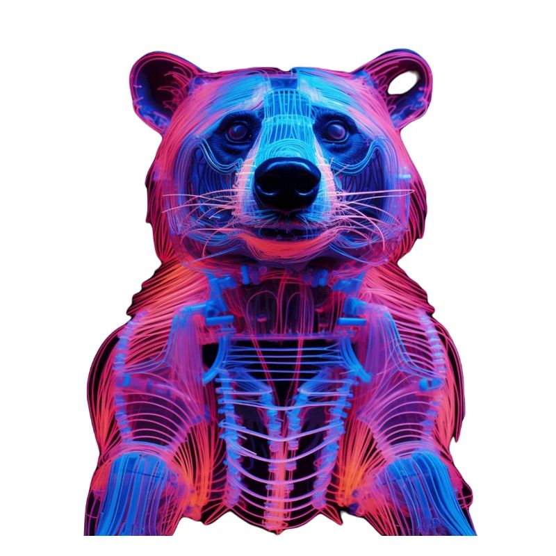 Neon-Hirschkäfer Design