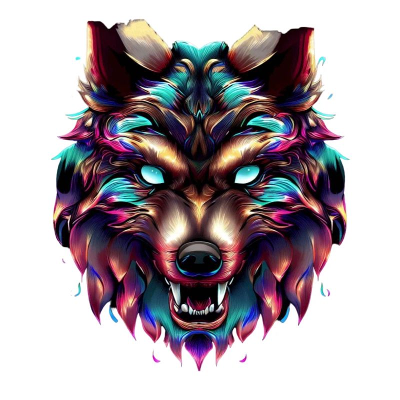 Wolf’s Head Synthwave Wolf