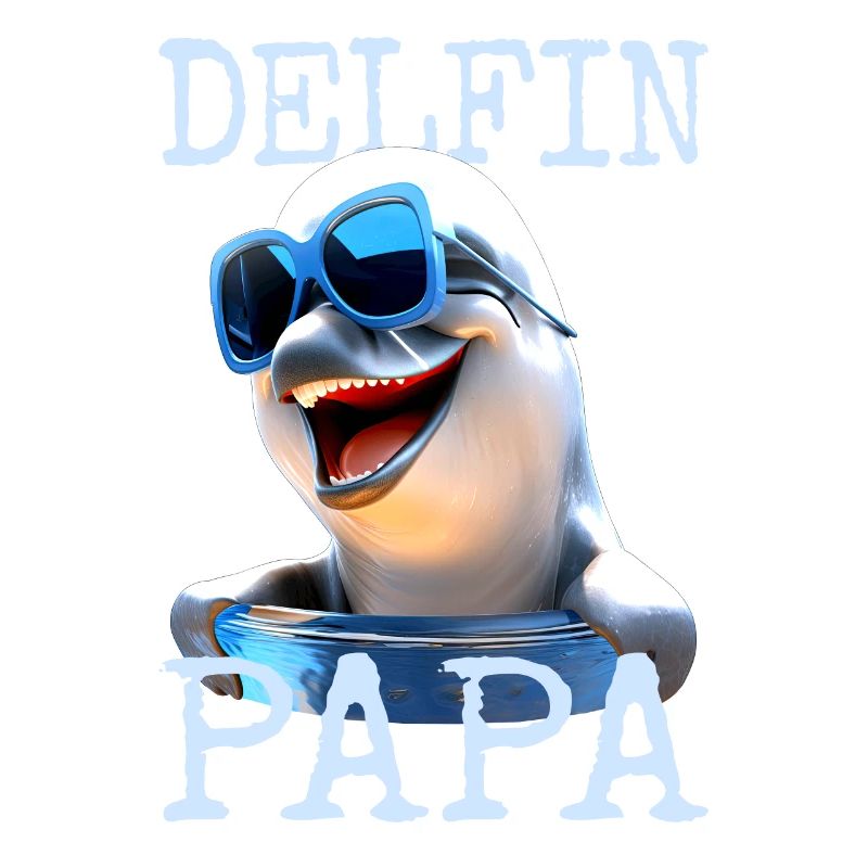Dolphin Dad Daddy Dolphins Father's Day Dolphin Dad