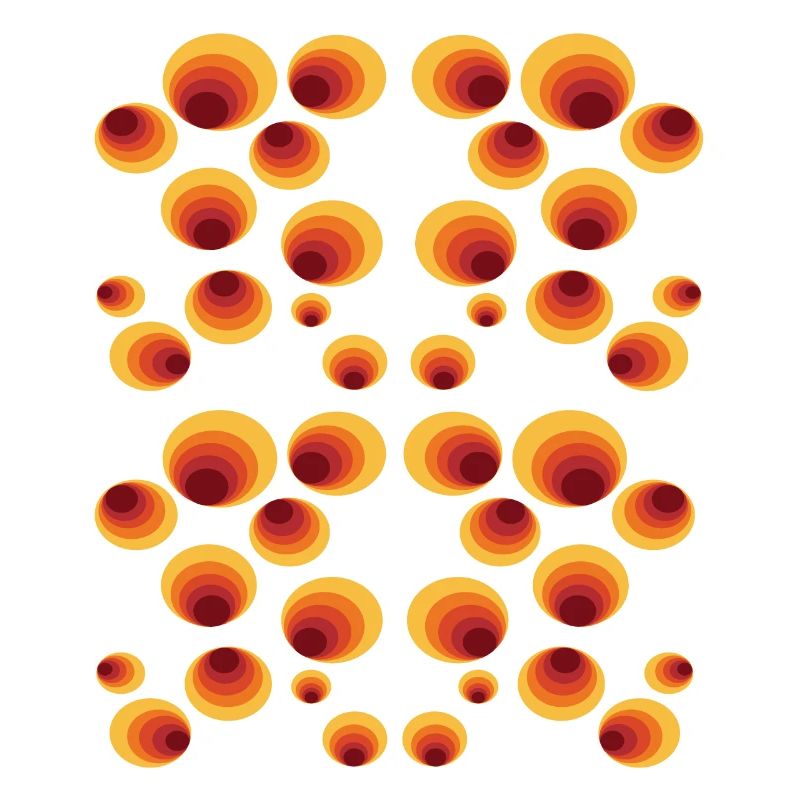 50's 60's Retro Circle Style Pattern