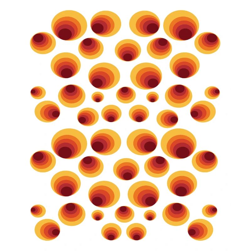 50 ' s 60 ' s Polka Dot Circle Style Pattern