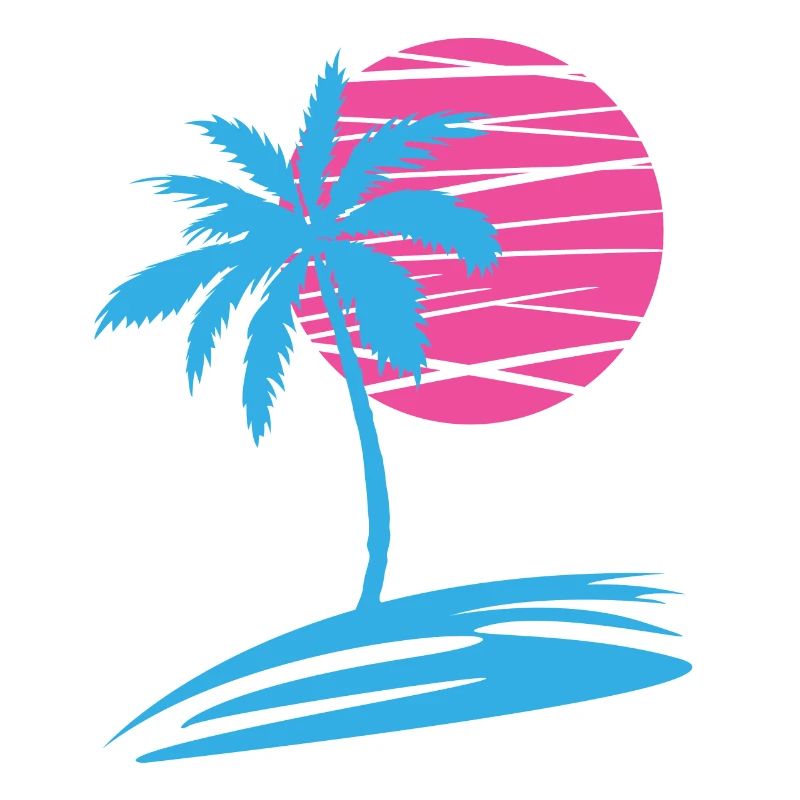 PALMIER D’ÉTÉ DEVANT LE SOLEIL