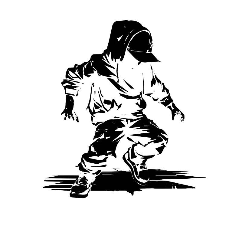 Illustration de danseuse de breakdance