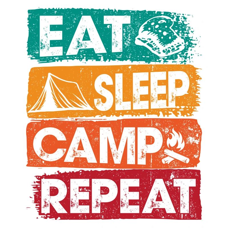 Manger Dormir Camp Répéter à l’extérieur