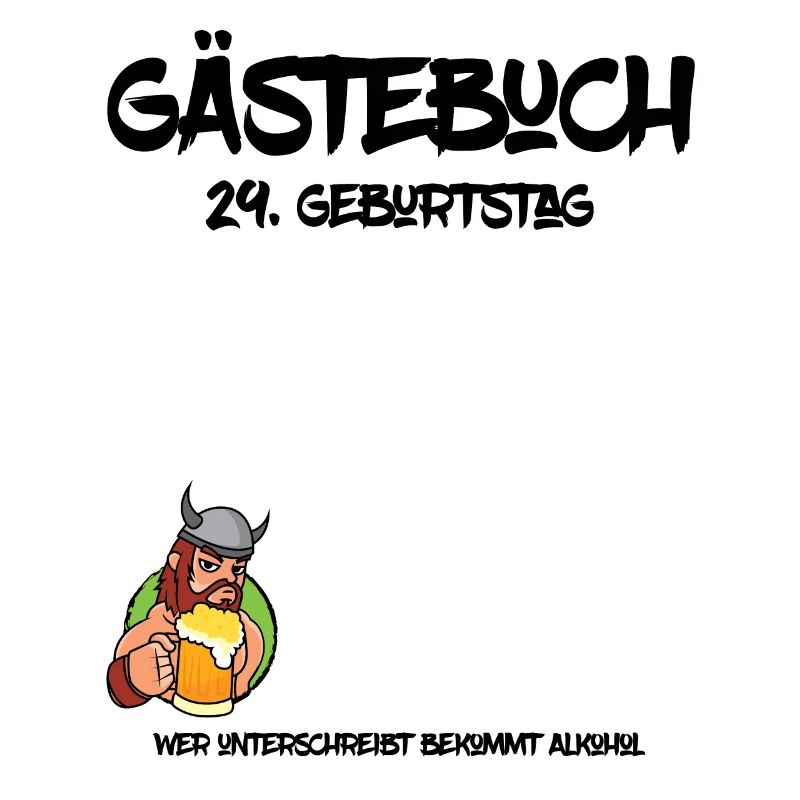 29. Geburtstag | Gästebuch Design