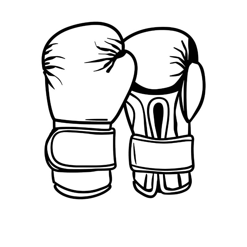 Dessin de gants de boxe