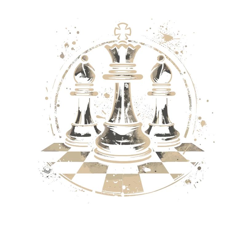 Dessin de pièces d’échecs