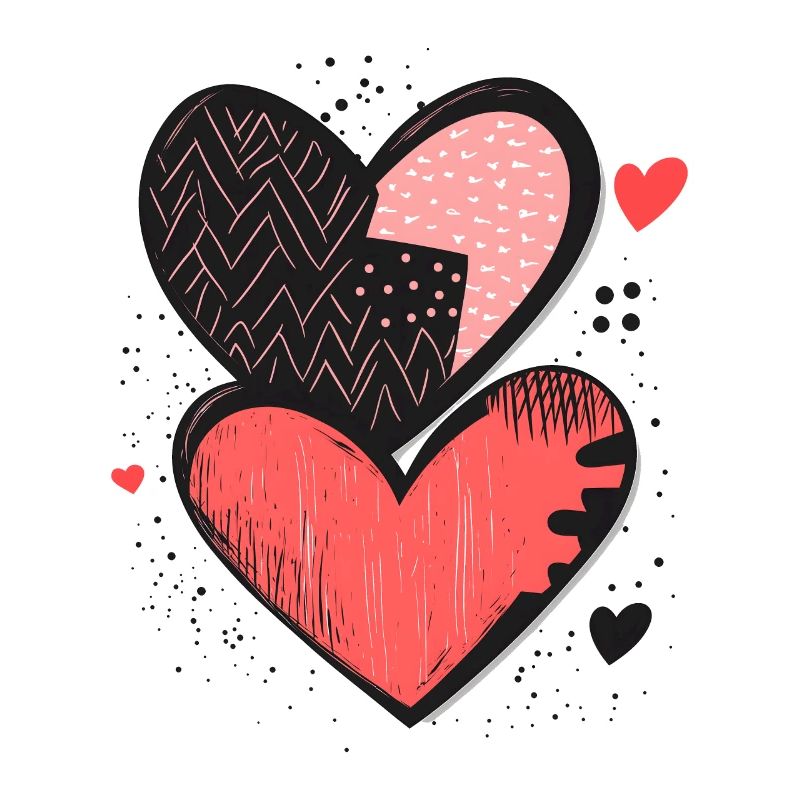 Valentinstag Liebe Herzen Herzmuster Geschenk