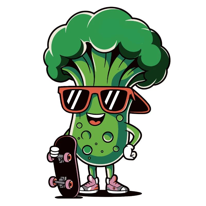 Cool Broccoli Skater Fun