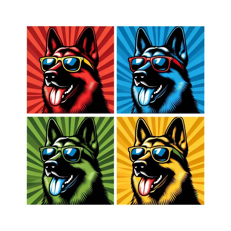 Shepherd's Pop Art Bear, Teddy, Biscuit, Waffles