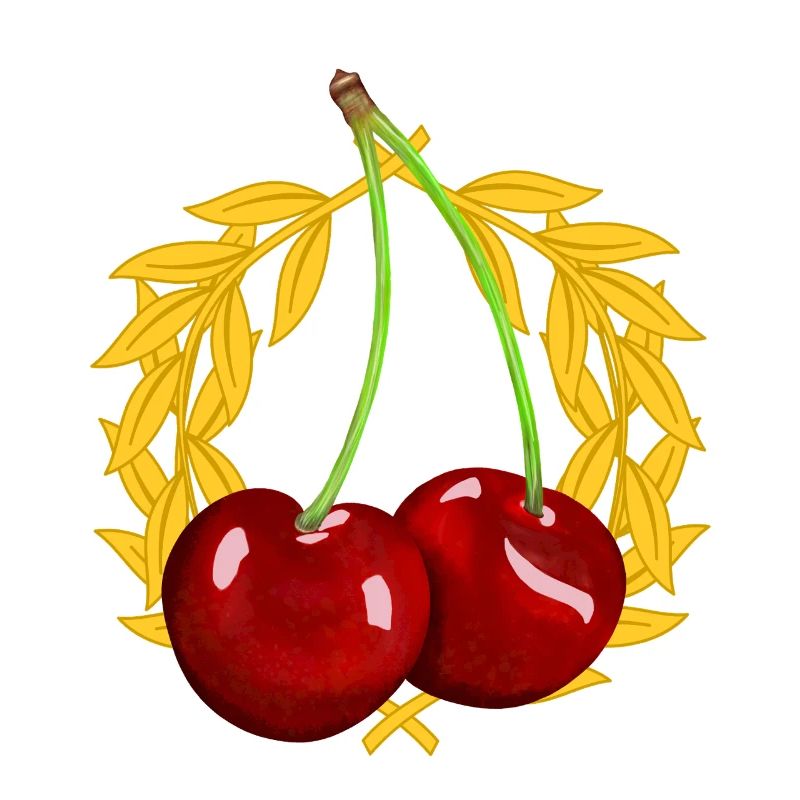 Summer Cherry Cherries Laurel Wreath Fruit Fruit