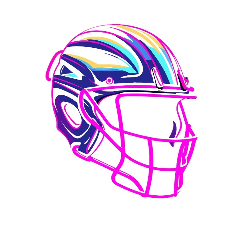 Lacrosse Helmet Synthwave