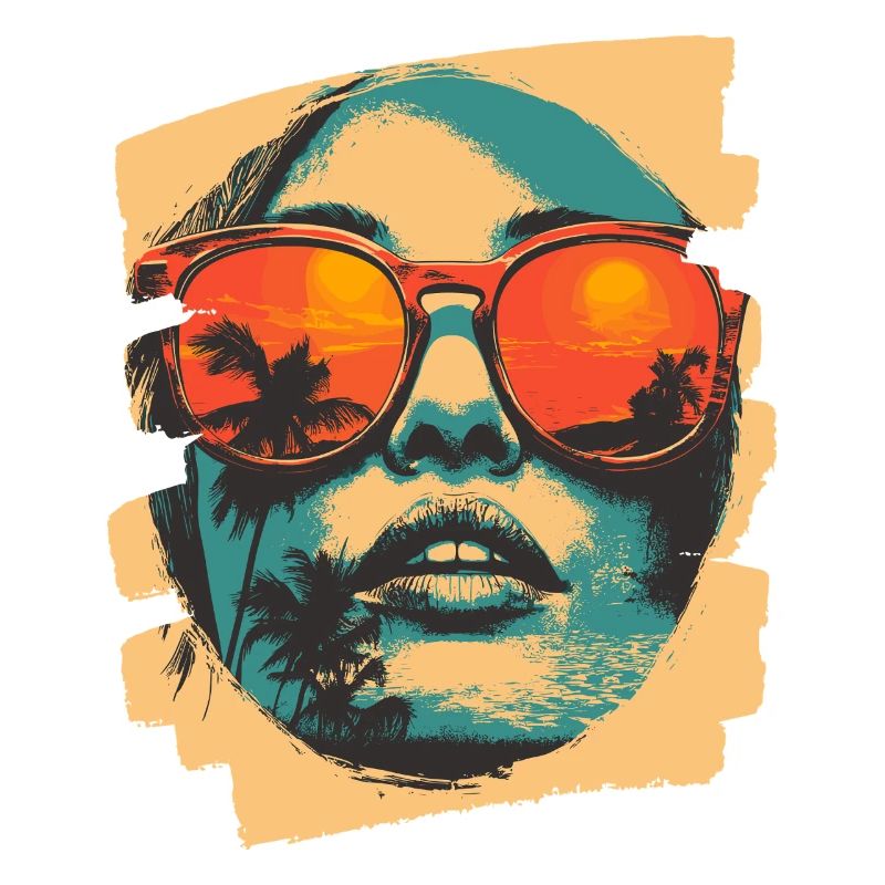 Sunglasses Summer Palm Trees