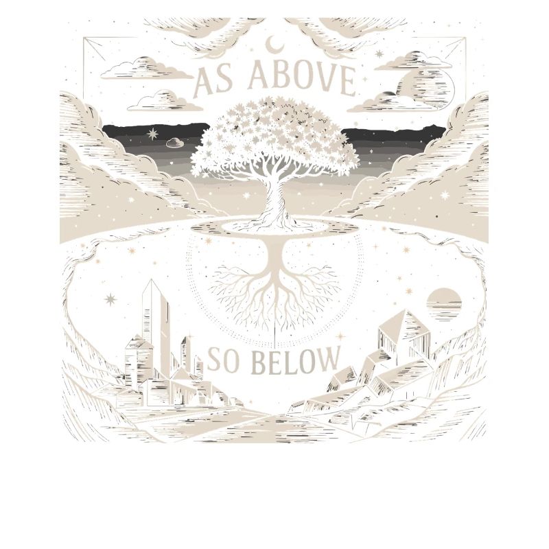 As Above So Below Tree | Hermetic Art Print