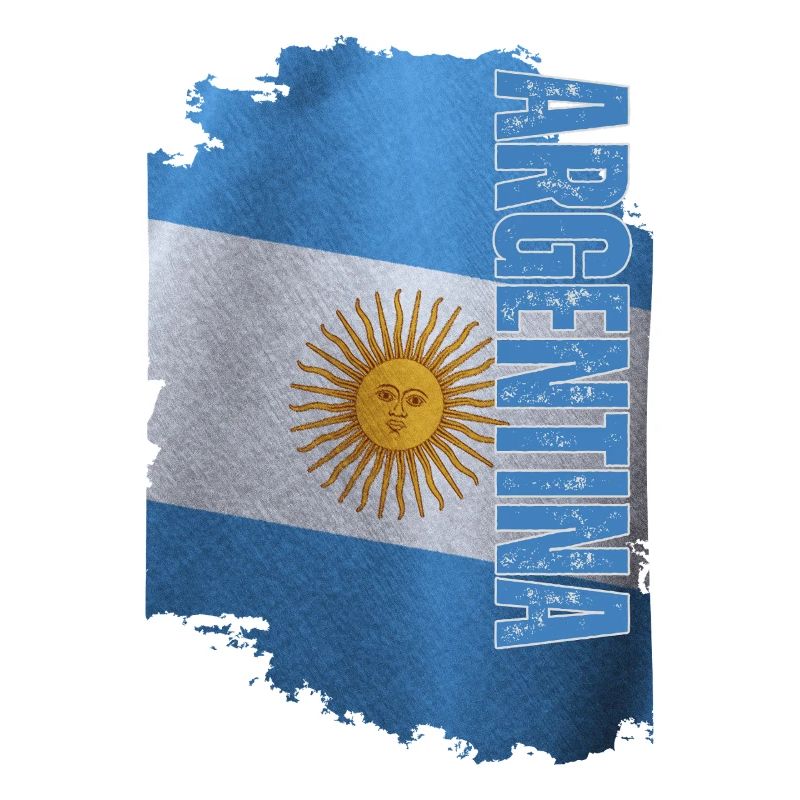 Drapeau argentin vertical, j’adore l’Argentine