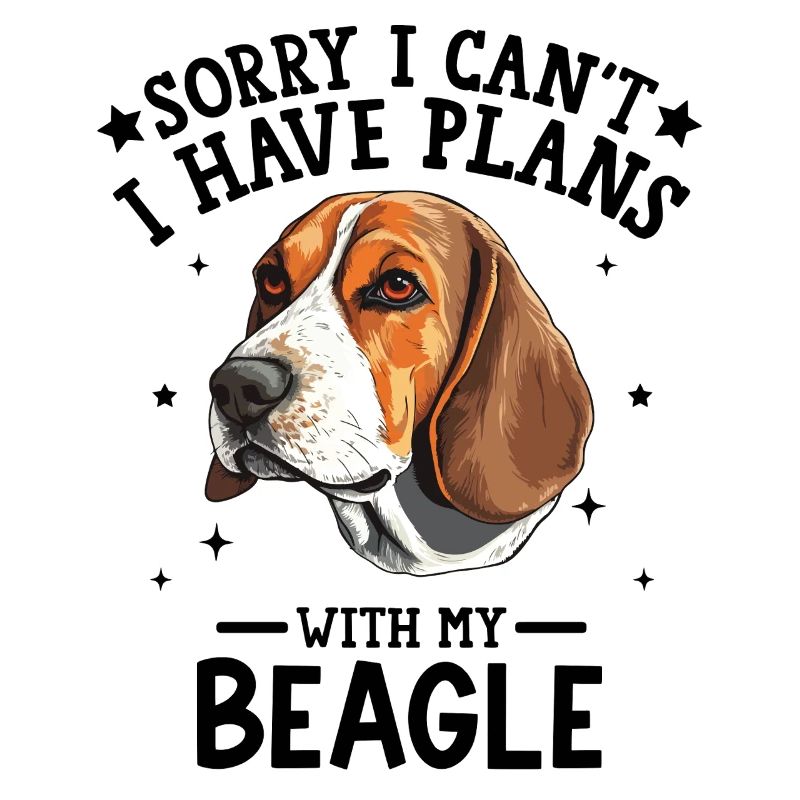 Realistic Beagle Head Illustration